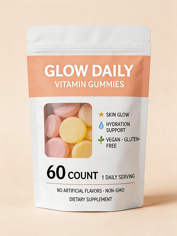 Vitamin Gummies Pouch Mockup