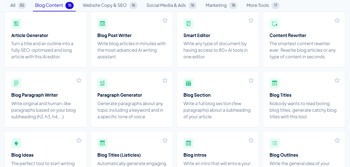 Copymatic Blog Content Tools