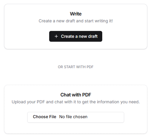 Penelope AI Write Draft and Chat with PDF