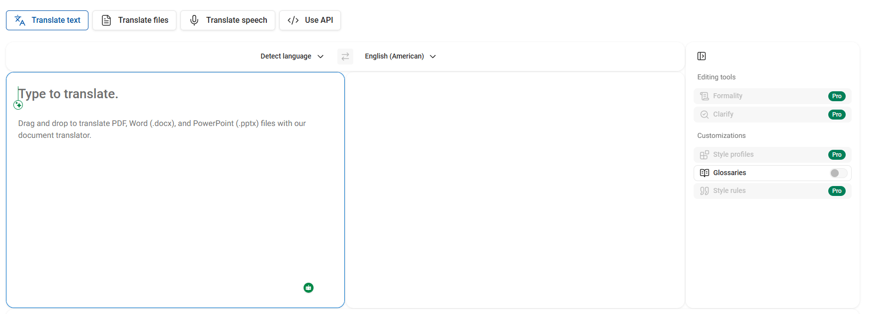DeepL Translate Workspace