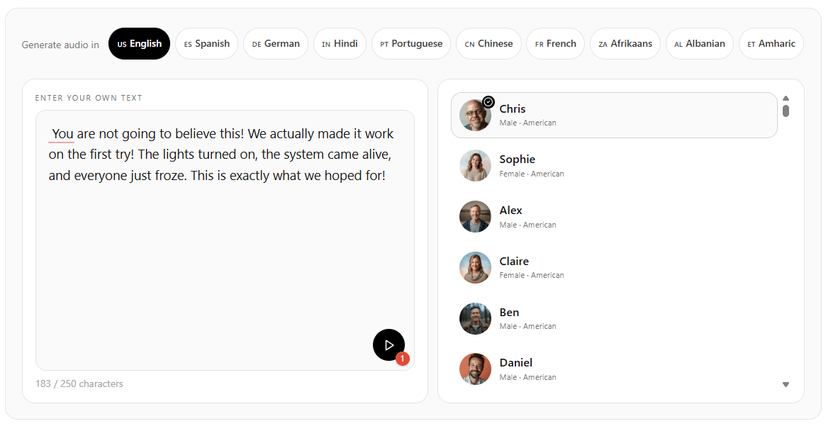 Narration Box Text to Speech