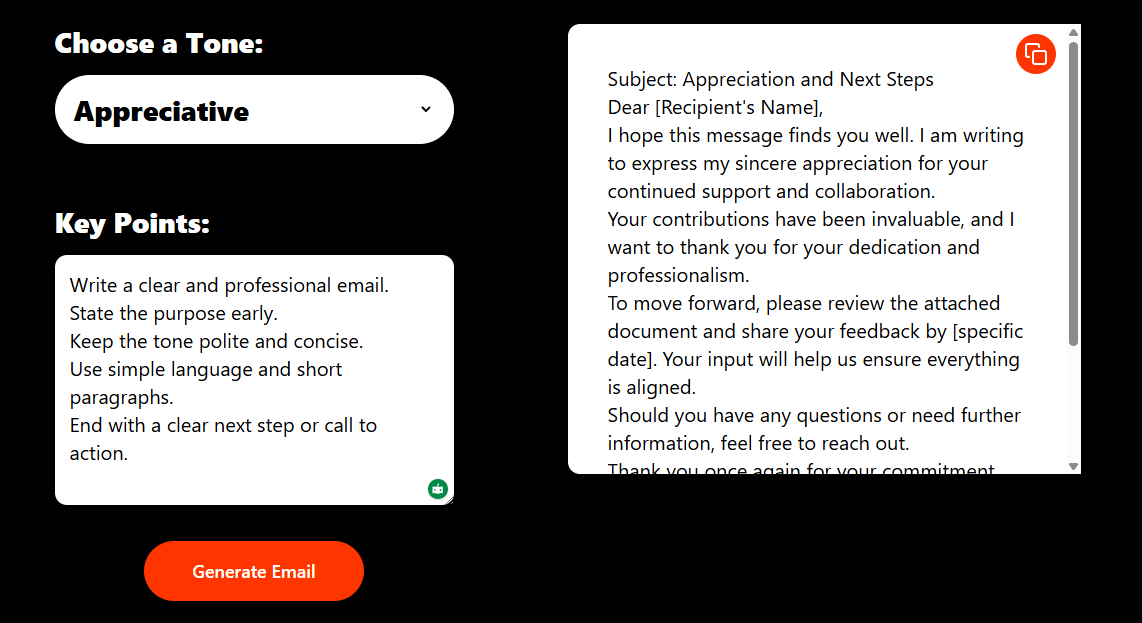 Rytr Email Writer