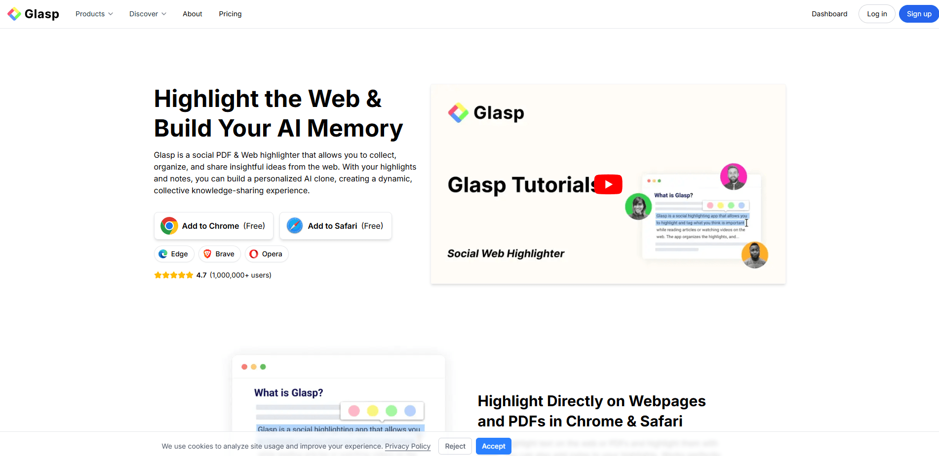 Glasp Homepage