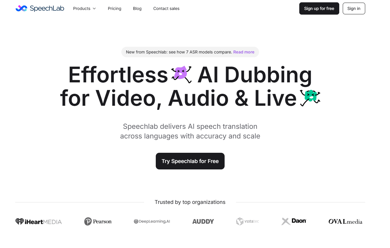 Speechlab Homepage