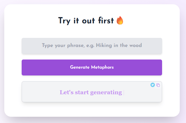 Analogenie Metaphor Generator