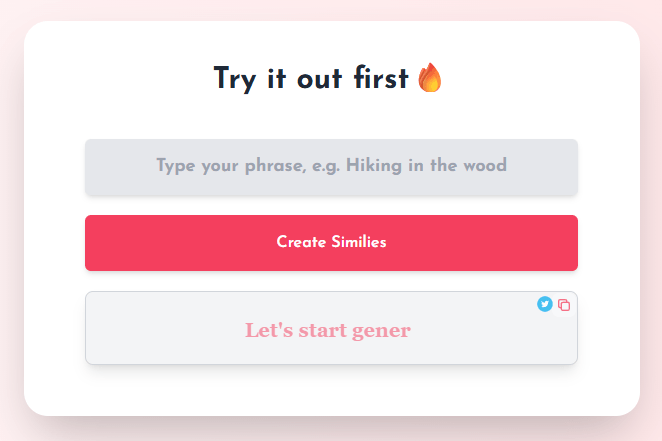 Analogenie Simile Generator