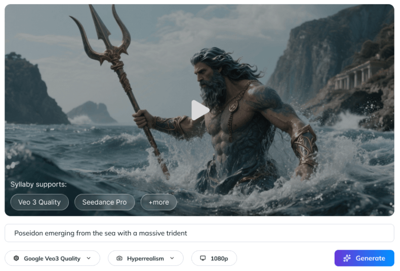 Syllaby Text-to-Video Generation