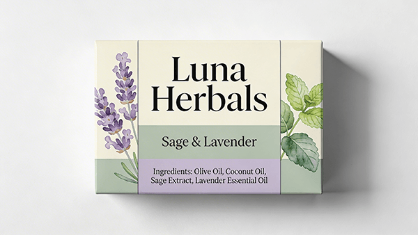 Organic Soap Packaging Design