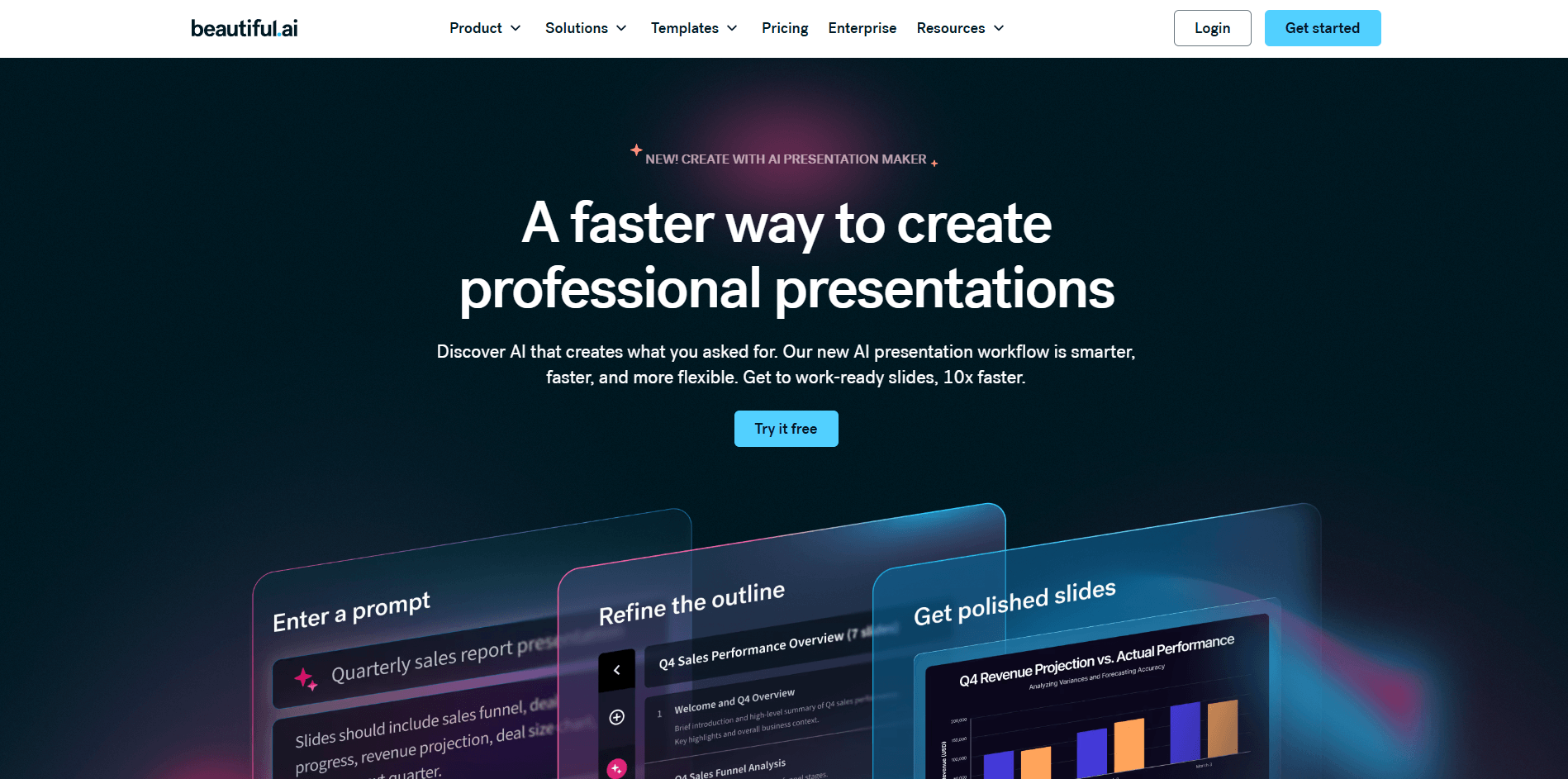 Beautiful.ai Homepage