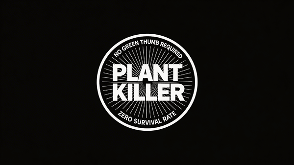 Plant Killer Minimalist Logo