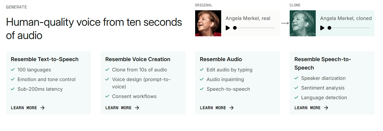 Resemble AI Text to Speech