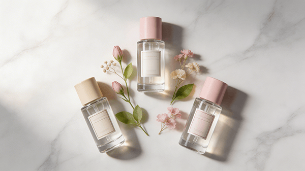 Luxury Skincare Product Flat Lay