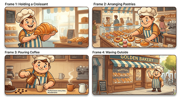Bakery Mascot Social Set