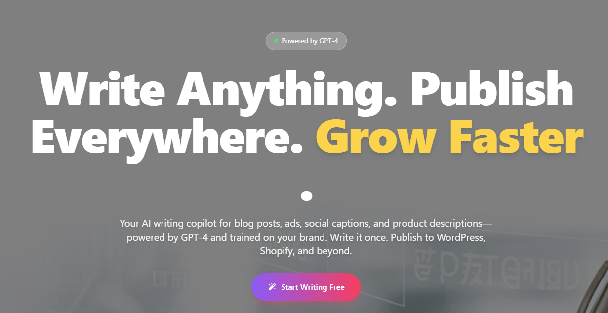 Simplified AI Writer