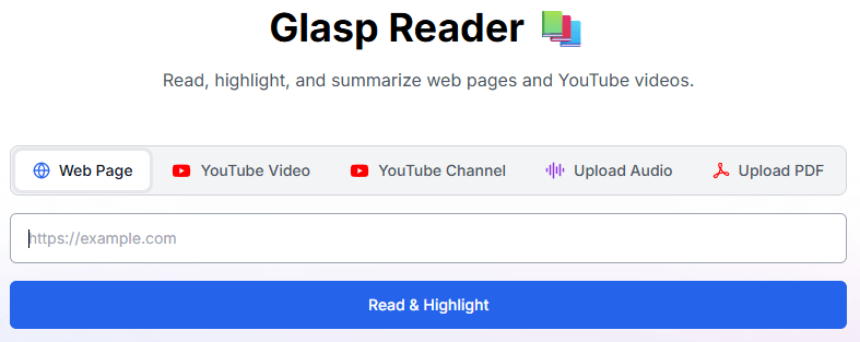 Glasp Reader