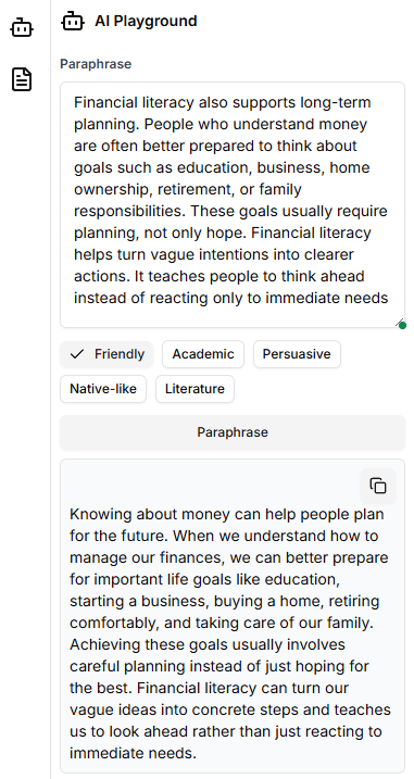 Penelope AI Paraphrase Tool