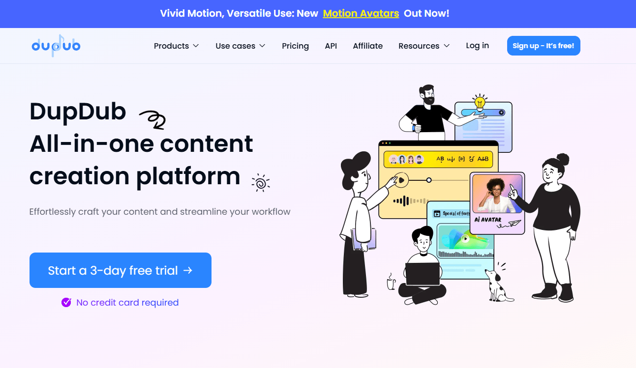 DupDub Homepage