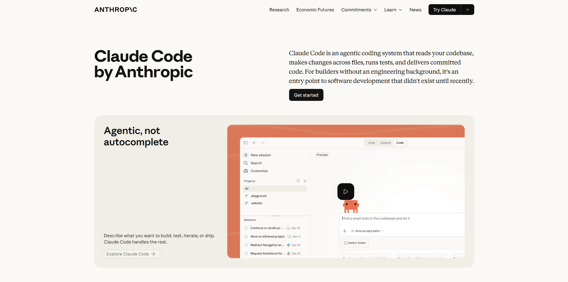 Claude Code Homepage