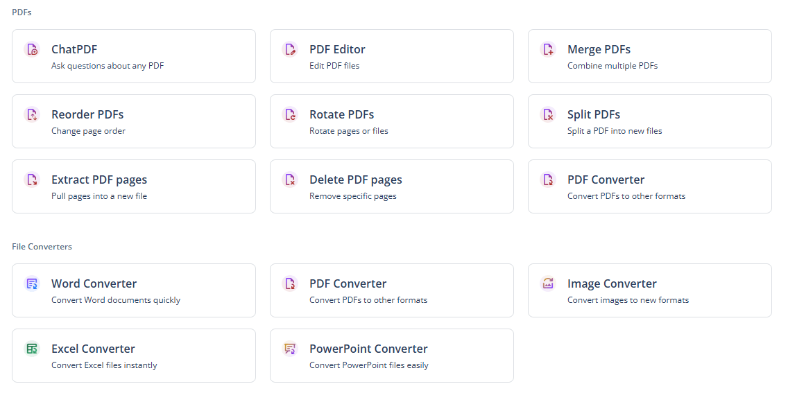 QuillBot PDF and File Converter Tools