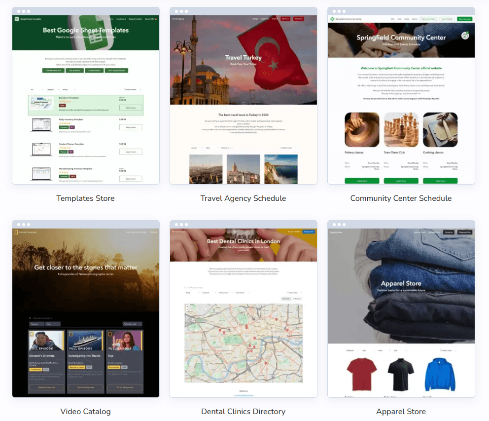 SpreadSimple Templates 4