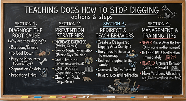 Blackboard Dog Training Diagram