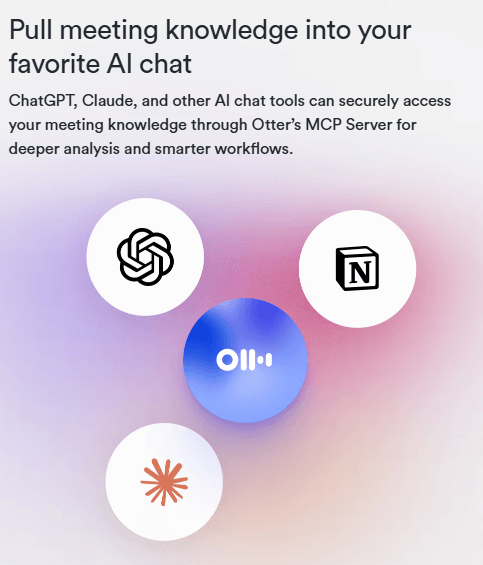 Otter.ai Meeting Knowledge to AI Chat App