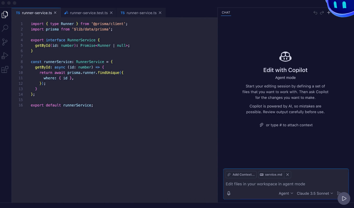 GitHub Copilot Agent Editor