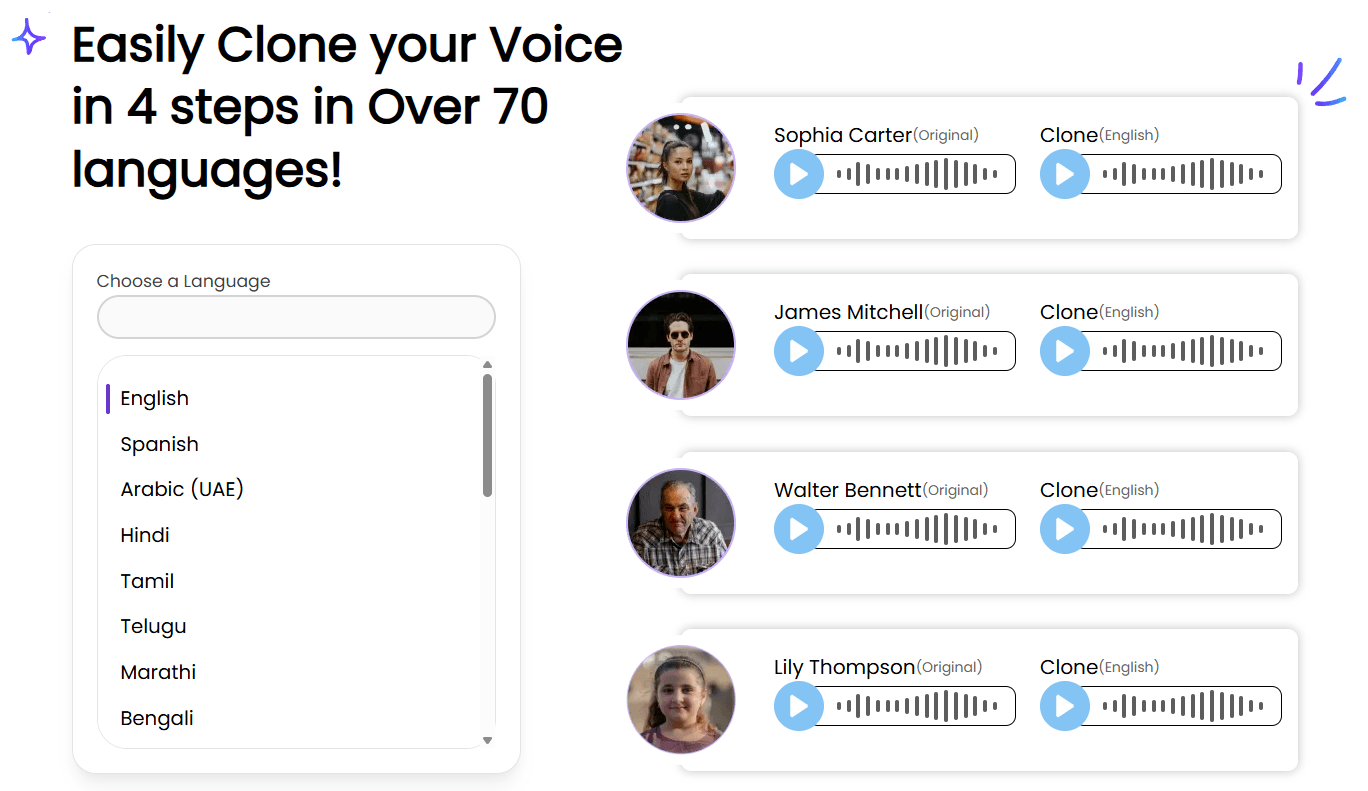 Translate.video Voice Cloning