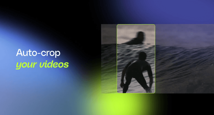 Qlip AI auto-crop feature