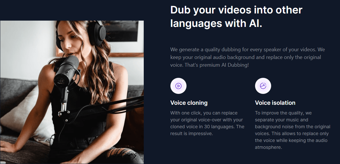 Checksub Voice Cloning and Voice Isolation