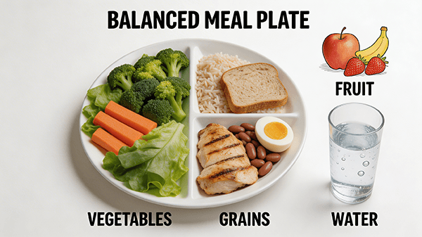 Healthy Meal Plate Poster