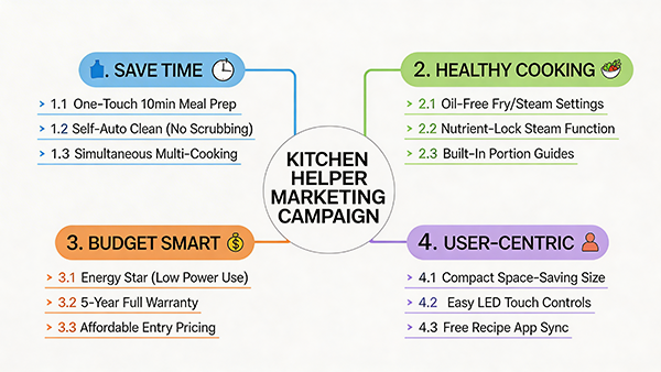 Kitchen Helper Campaign Mind Map