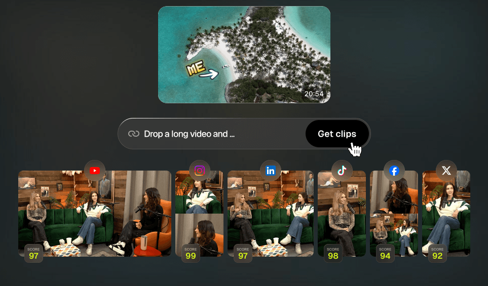 OpusClip Clip Generation