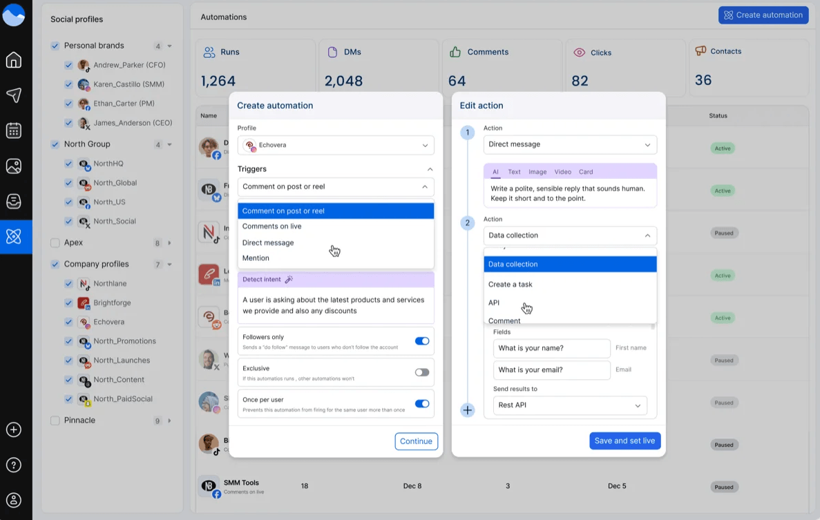 Vista Social Automation
