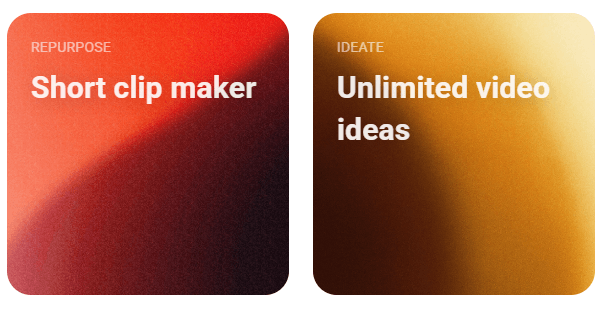 2short.ai Repurpose and Ideate Tools