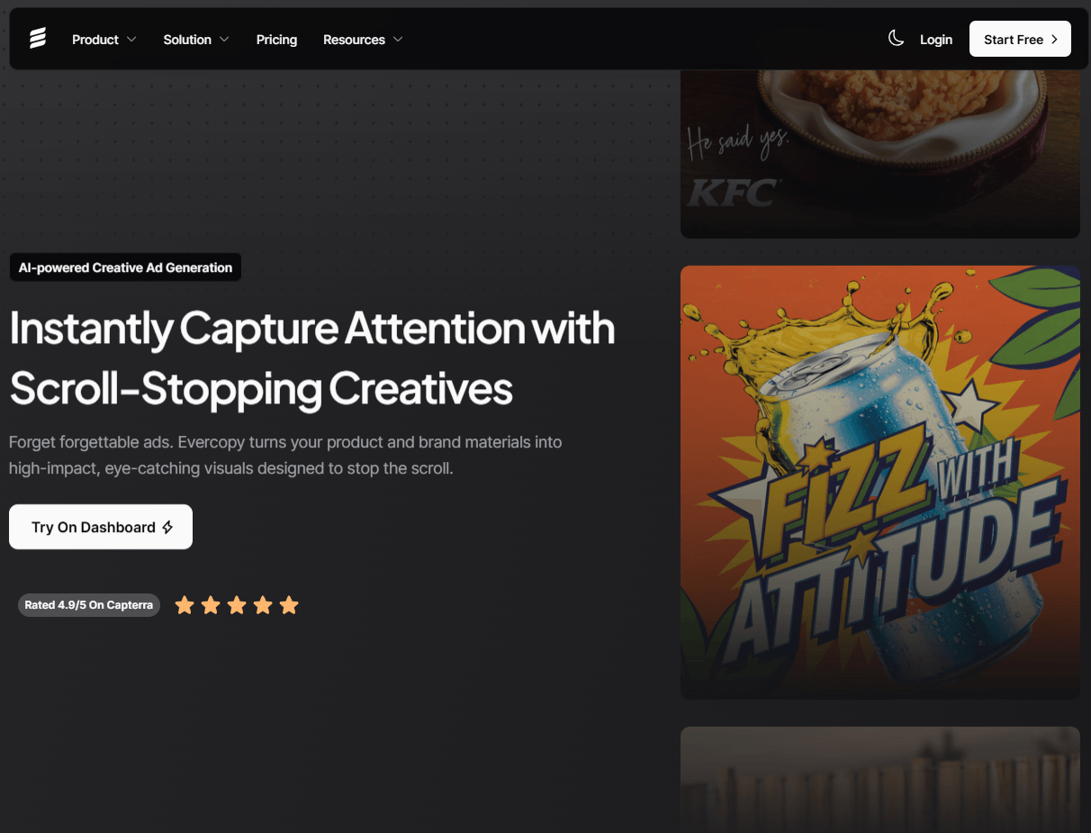 Evercopy AI Powered Creative Ad Generation