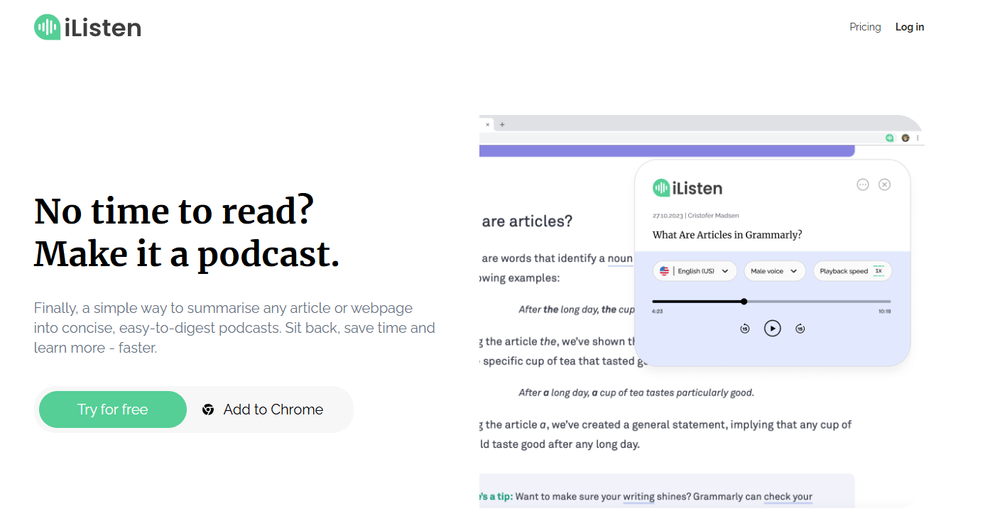iListen Homepage