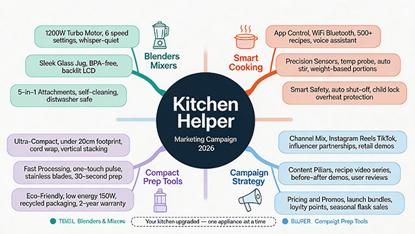 Kitchen Helper Campaign Mind Map