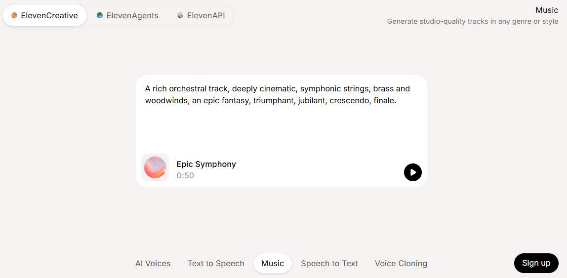 ElevenLabs Music