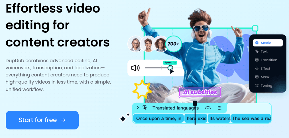 DupDub Video Editor