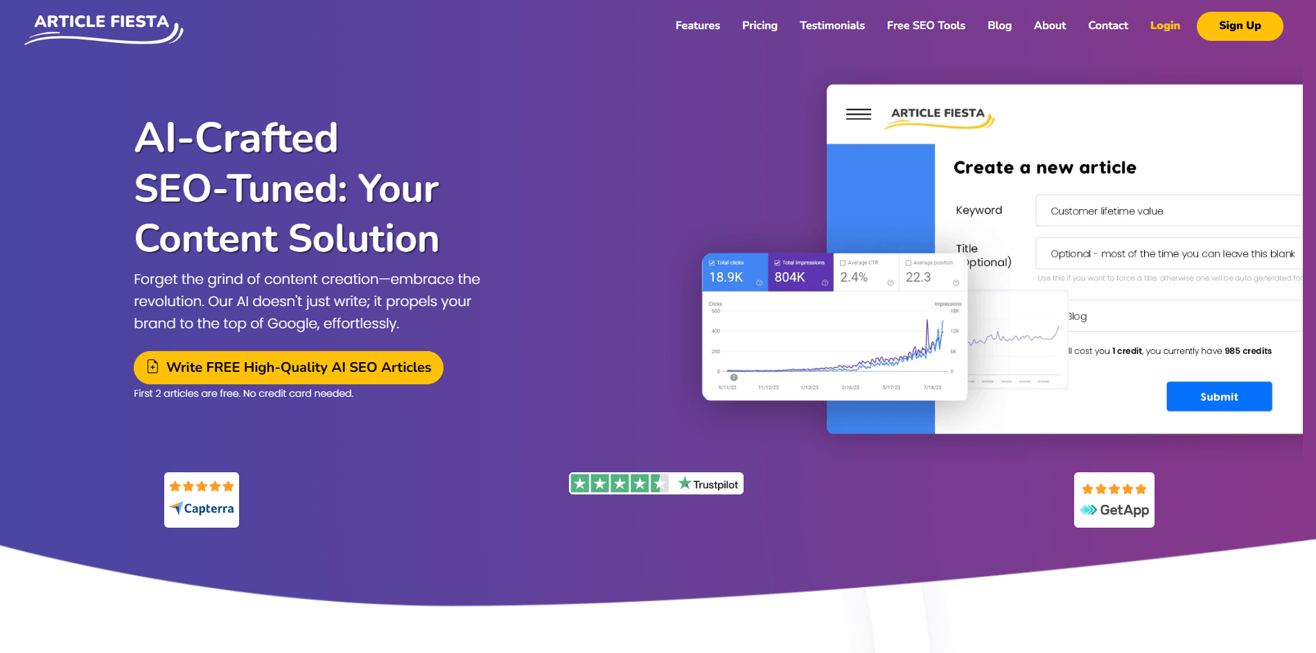 Article Fiesta Homepage