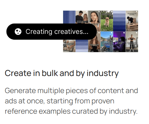 VideoTok Bulk Creative Generation