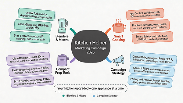 Kitchen Helper Campaign Mind Map