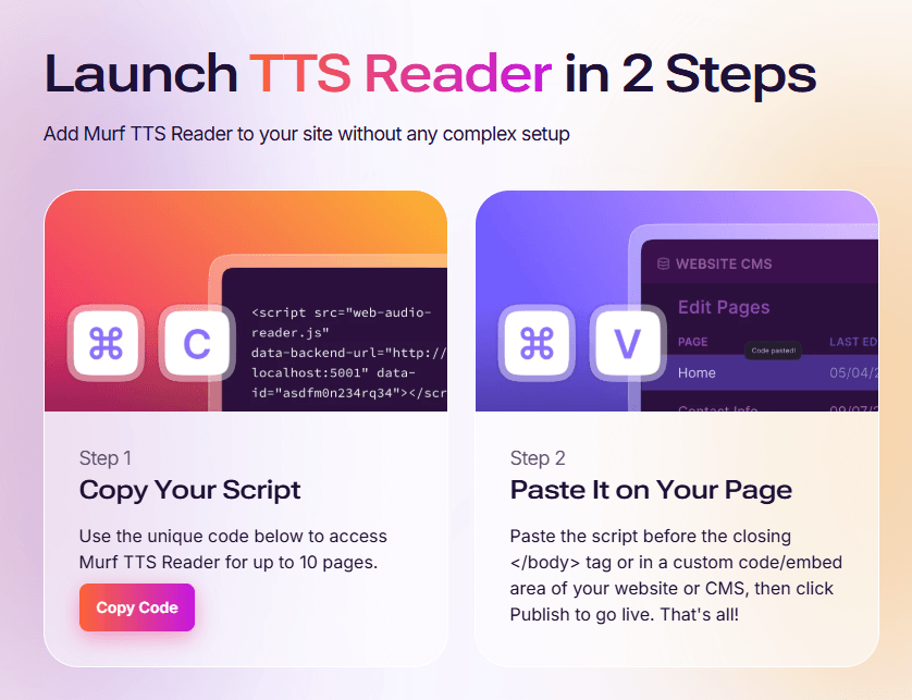 Murf Text-to-Speech Reader
