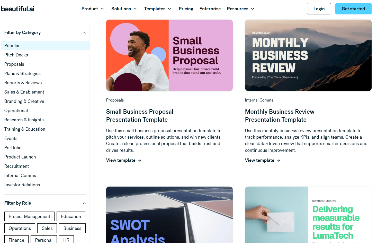 Beautiful.ai Presentation Templates
