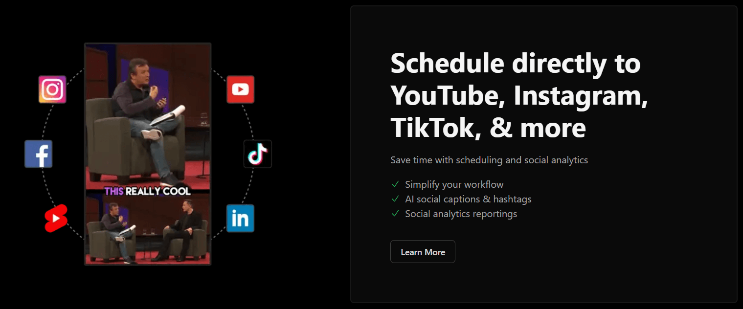 Minvo social scheduling feature section