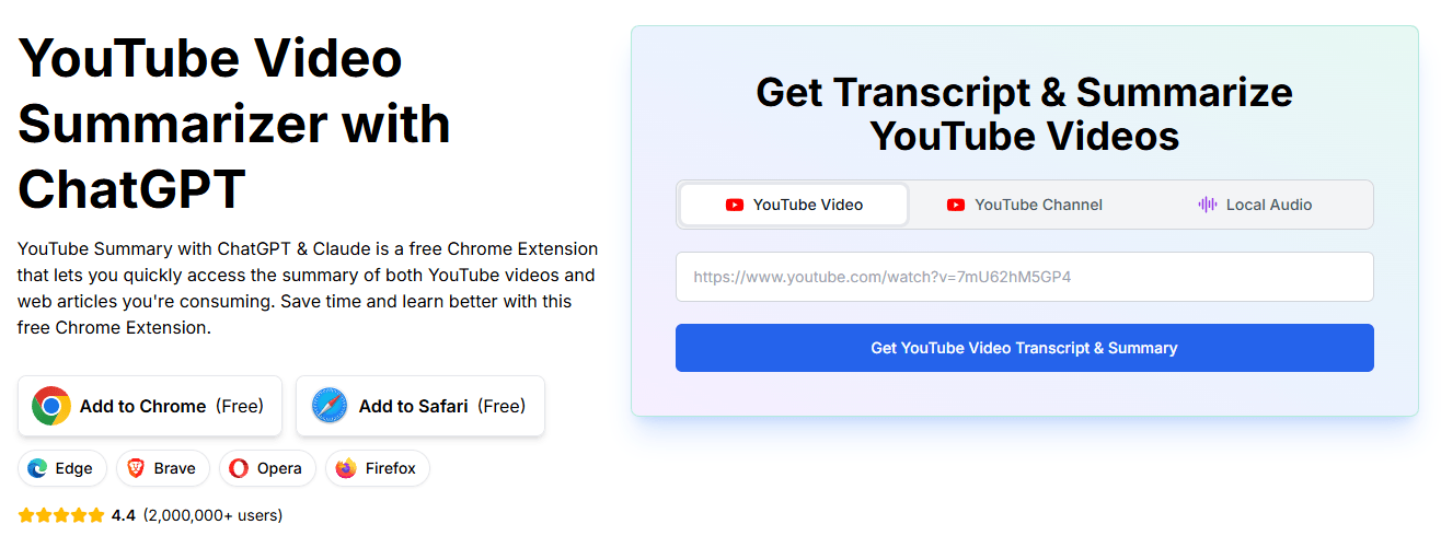 Glasp YouTube Video Summarizer