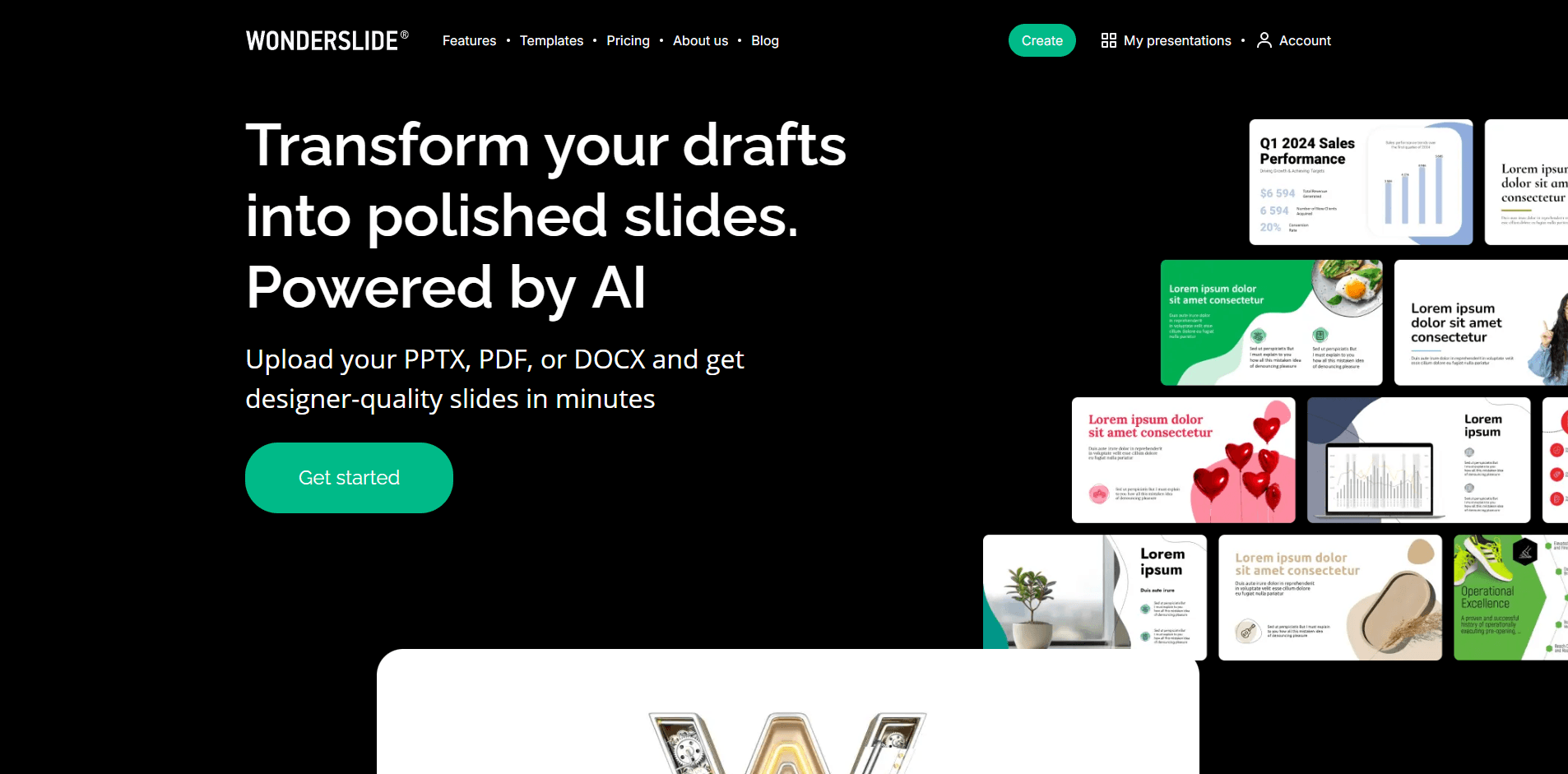 Wonderslide Homepage