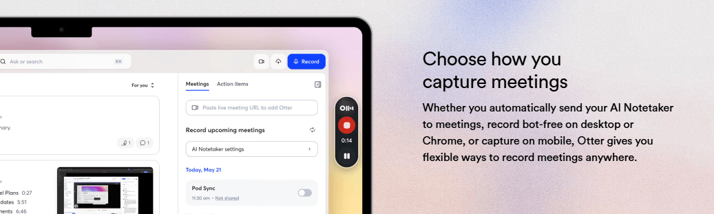 Otter.ai Capture Meetings