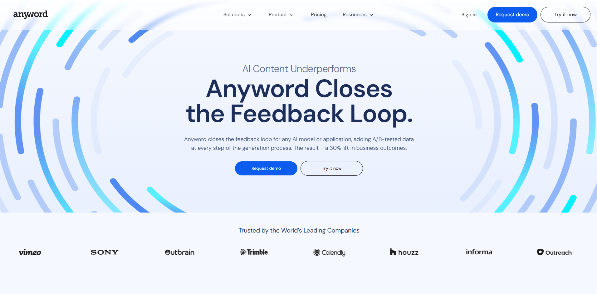 Anyword Homepage